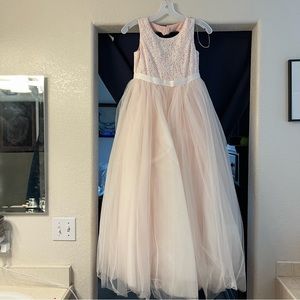 Flower Girl set in light pink/rose gold